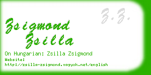 zsigmond zsilla business card